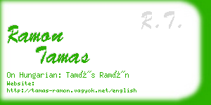 ramon tamas business card